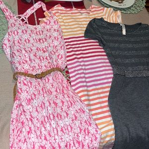 Land's End, Zunie, & Kidd Youth 3 Dress Set size 14 & XL EUC